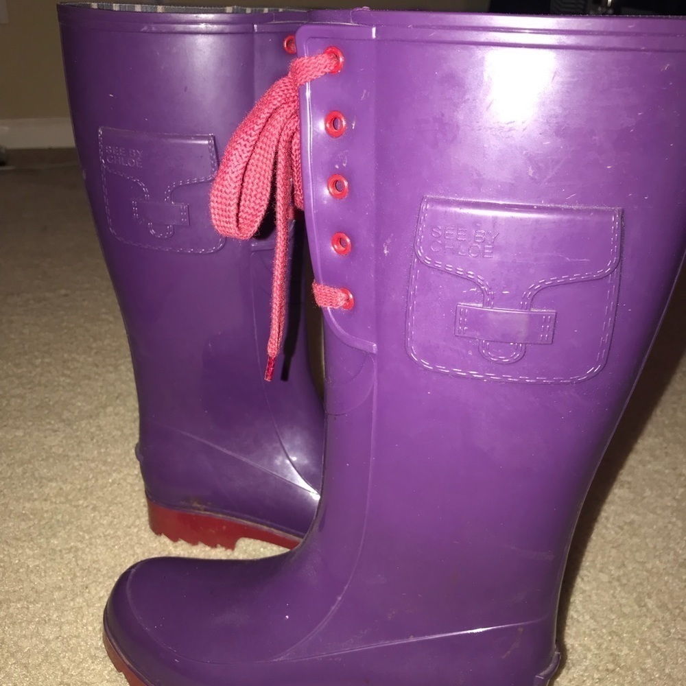 See by Chloe rain boots size 38 - Picture 2 of 3